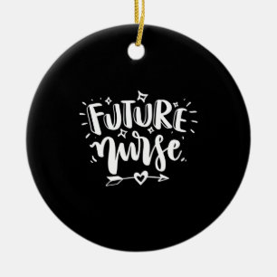 Nurse Gift Future Nurse Ceramic Ornament
