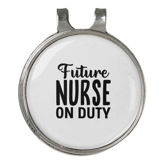 Nurse Gift Future Nurse On Duty Golf Hat Clip (Front)