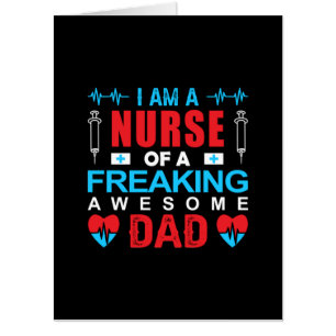 Nurse Gift I Am A Nurse Of A Freaking Card
