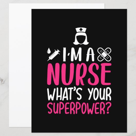 Nurse Gift | I Am A Nurse What Your Superpower (Front/Back)