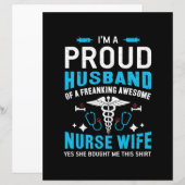 Nurse Gift | I Am A Proud Husband (Front/Back)