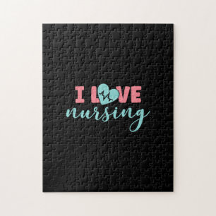 Nurse Gift I Love Nursing Jigsaw Puzzle