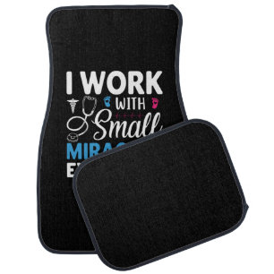 Nurse Gift I Work With Small Car Floor Mat
