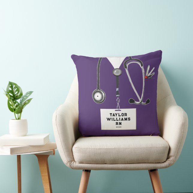 Nurse Gift Ideas Throw Pillow (Chair)