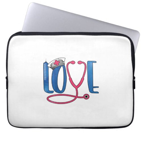 Nurse Gift  Love Nurse Laptop Sleeve