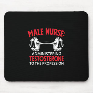 Nurse Gift Male Nurse Administrering Mouse Pad