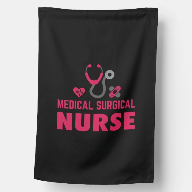 Nurse Gift | Medical Surgical Nurse House Flag (Front)
