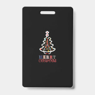Nurse Gift Mery Christmas Badge