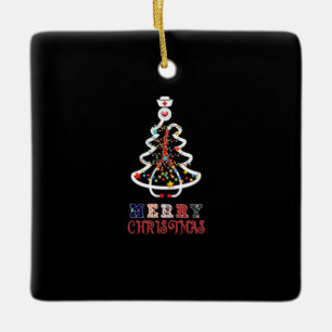 Nurse Gift   Mery Christmas Ceramic Ornament