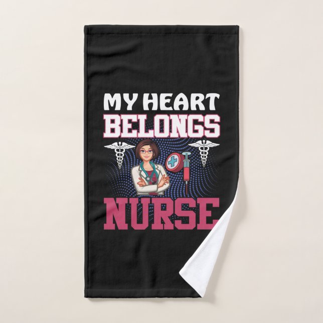Nurse Gift | My Heart Belongs Nurse Hand Towel (Hand Towel)