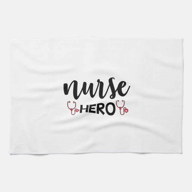 Nurse Gift Nurse Hero Kitchen Towel (Horizontal)