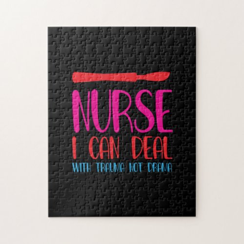 Nurse Gift  Nurse I Can Deal Jigsaw Puzzle
