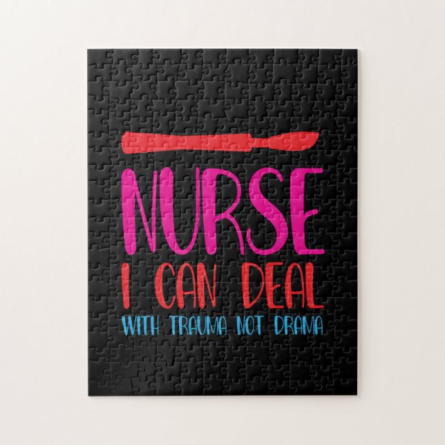 Nurse Gift Nurse I Can Deal Jigsaw Puzzle (Vertical)