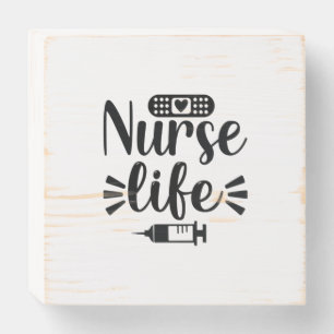 Nurse Gift Nurse Life Wooden Box Sign