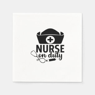 Nurse Gift Nurse On Duty Napkins