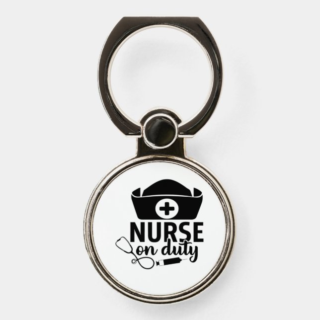 Nurse Gift Nurse On Duty Phone Ring Stand (Front)