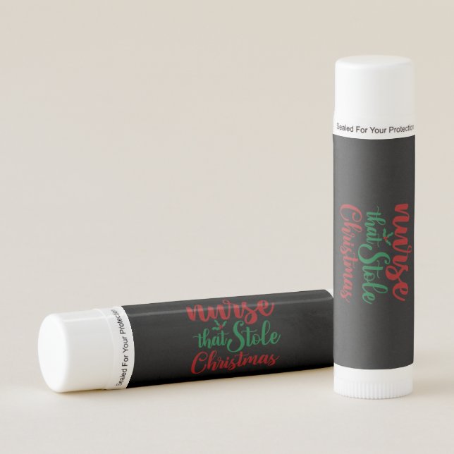 Nurse Gift Nurse That Stole Christmas Lip Balm (Front)