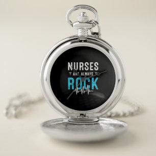 Nurse Gift Nurses Are Always Rock Pocket Watch