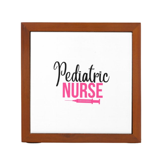 Nurse Gift Pediatric Nurse Desk Organizer (Front)