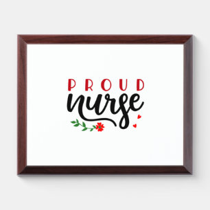 Nurse Gift Proud Nurse Award Plaque