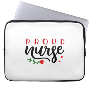 Nurse Gift Proud Nurse Laptop Sleeve