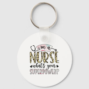 Nurse Gift   Proud Super Nurse Keychain