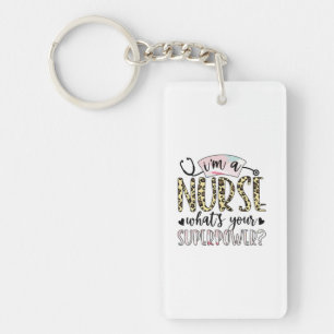 Nurse Gift Proud Super Nurse Keychain
