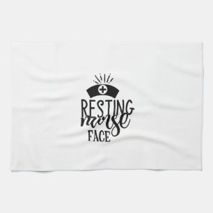 Nurse Gift Resting Nurse Face Kitchen Towel