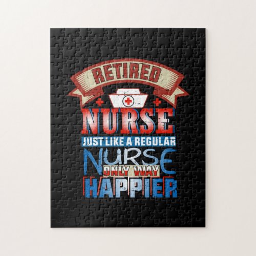 Nurse Gift  Retired Nurse Just Like A Reguular Jigsaw Puzzle