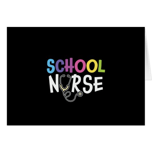 Nurse Gift School Nurse Cards (Front Horizontal)