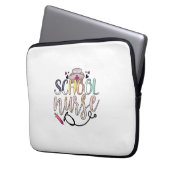 Nurse Gift | School Nurse Laptop Sleeve (Front Left)