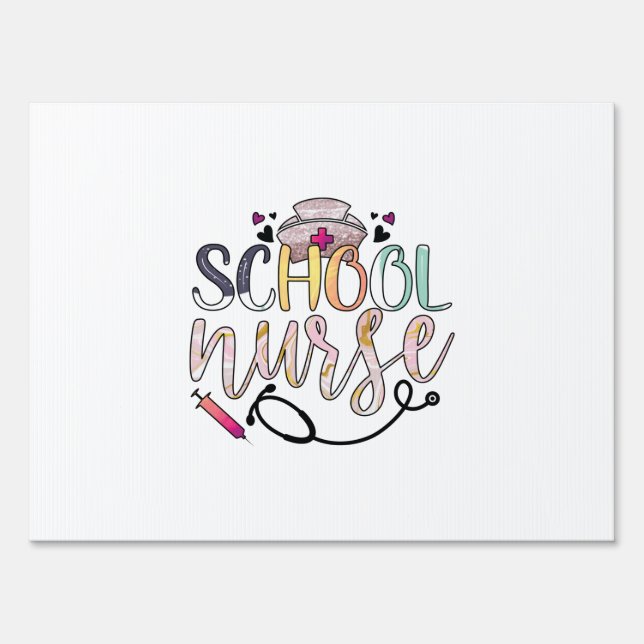 Nurse Gift School Nurse Sign (Front)