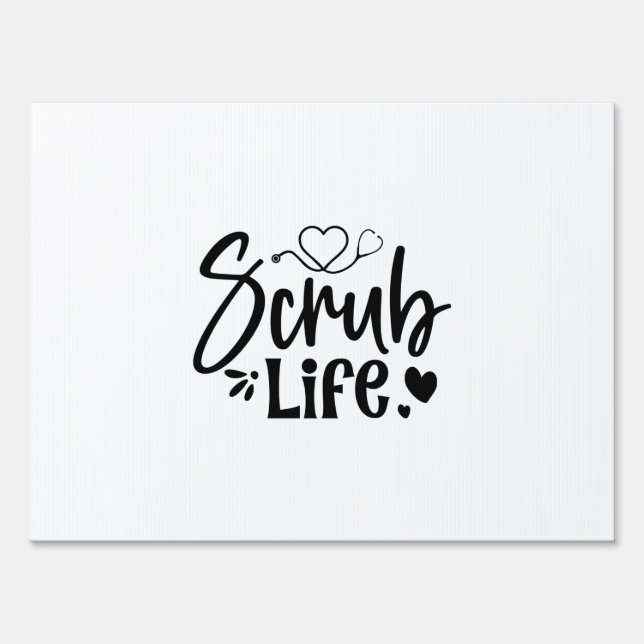 Nurse Gift Scrub Life Sign (Front)