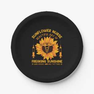 Nurse Gift   Sunflower Nurse Beautiful Paper Plates