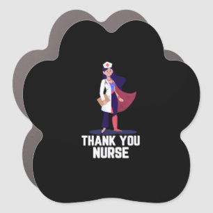 Nurse Gift   Thank You Nurse Good-Hearted Car Magnet