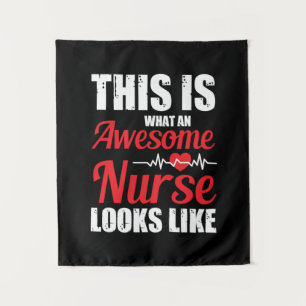 Nurse Gift   This Is What An Awesome Nurse Tapestry