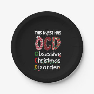Nurse Gift This Nurse Has OCD Paper Plates