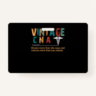 Nurse Gift   Vintage CNA Meaningful Gift Badge