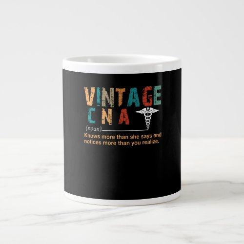 Nurse Gift  Vintage CNA Meaningful Gift Giant Coffee Mug