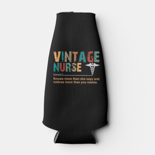 Nurse Gift  Vintage Nurse Meaningful Gift Bottle Cooler