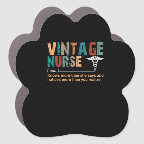 Nurse Gift  Vintage Nurse Meaningful Gift Car Magnet