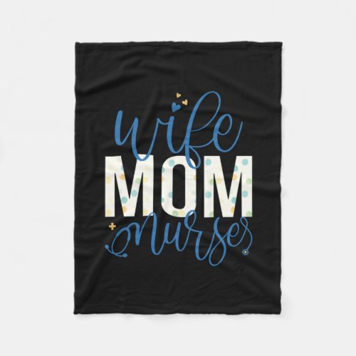 Nurse Gift  Wife Mom Norse Fleece Blanket