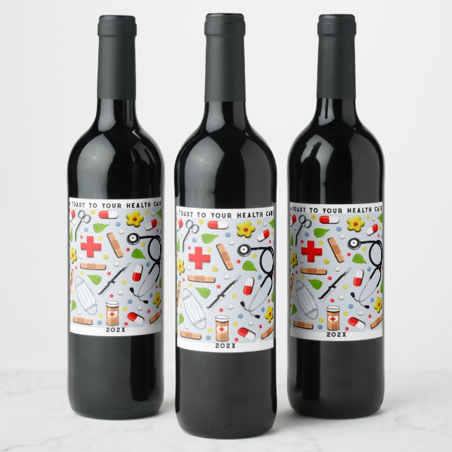 Nurse Gift Wine Label (Bottles)