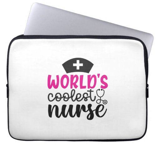 Nurse Gift  Worlds Coolest Nurse Laptop Sleeve