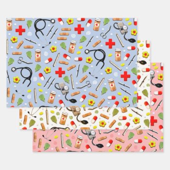 Nurse Gift Wrapping Paper Sheets by ebbies at Zazzle