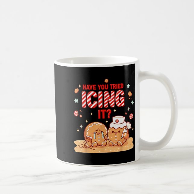Nurse Gingerbread Man Costume, Xmas Have You Tried Coffee Mug (Right)