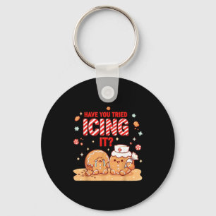 Nurse Gingerbread Man Costume, Xmas Have You Tried Keychain