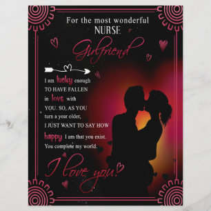 Nurse Girlfriend Gift From Boyfriend Valentine Letterhead