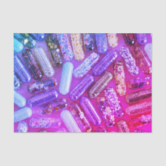 Nurse glitter colorful medication tissue paper