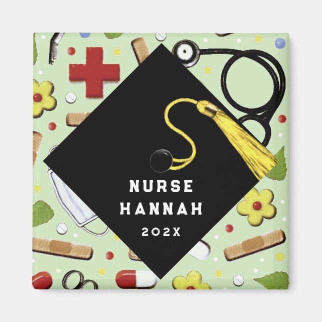 Nurse Grad Congrats Magnet (Front)